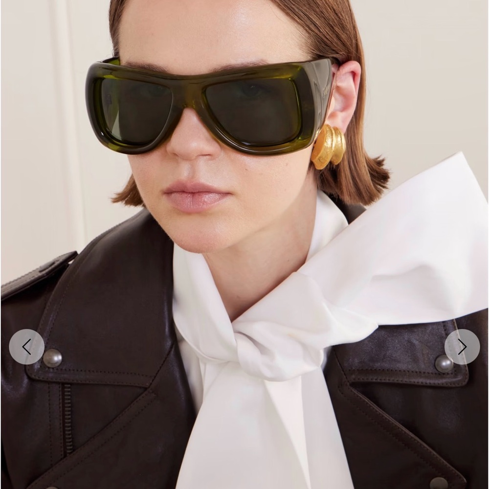 Saint Laurent SL 902 Howl Green Oversized Sunglasses